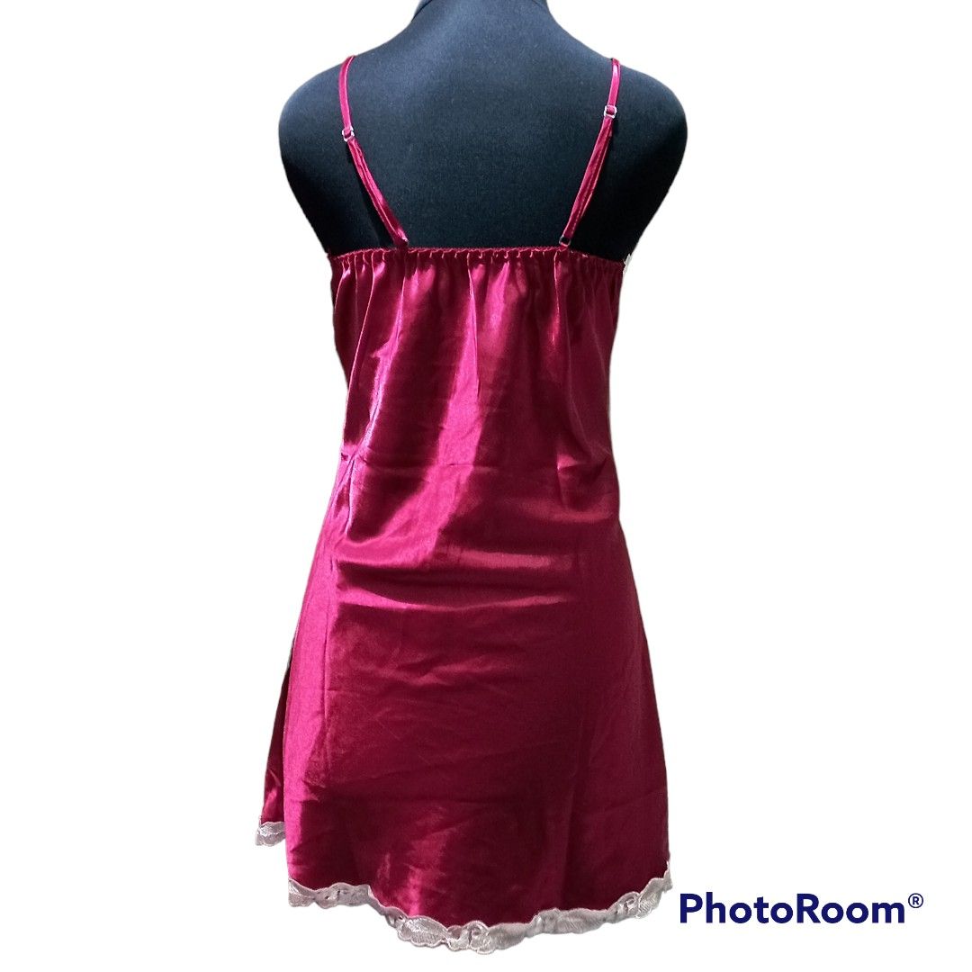 Rebecca Kimono Lingerie Set Bahan Satin Sleepwear Lingerie Fesyen