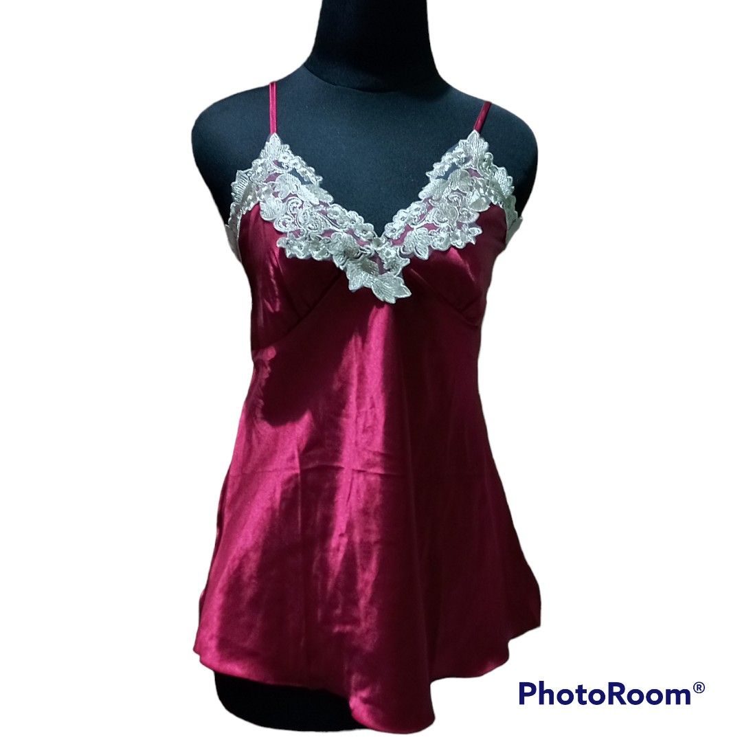 Rebecca Kimono Lingerie Set Bahan Satin Sleepwear Lingerie Fesyen