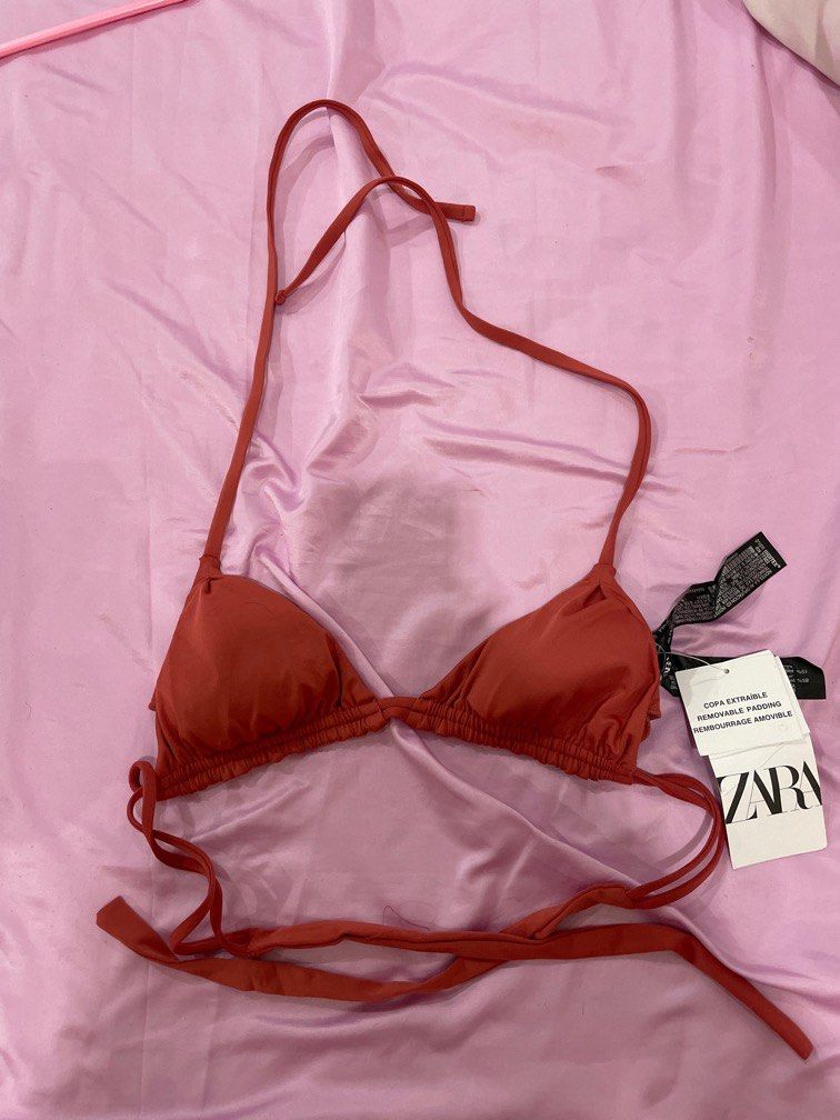 Zara Bikini Top Women S Fashion Swimwear Bikinis Swimsuits On