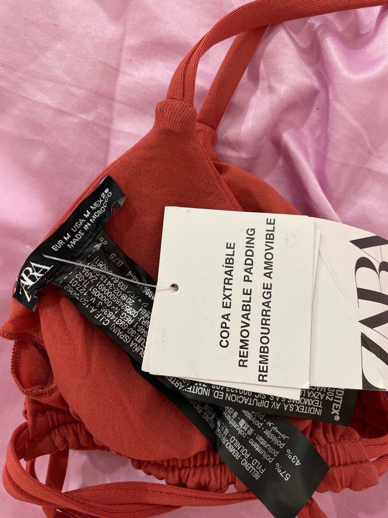Zara Bikini Top Women S Fashion Swimwear Bikinis Swimsuits On