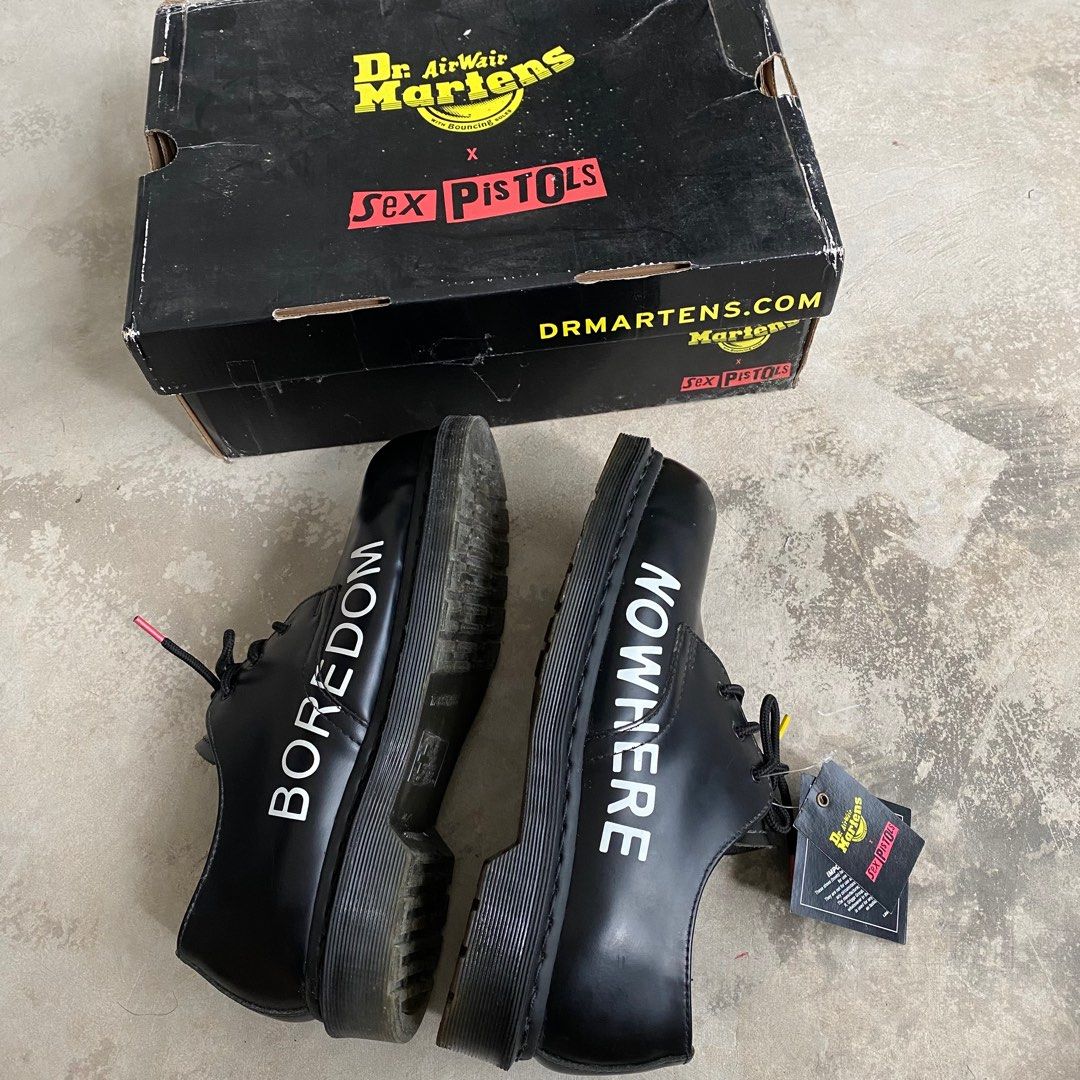 Dr Martens X Sex Pistols Black Smooth Dm Docmart Steel Toe Not
