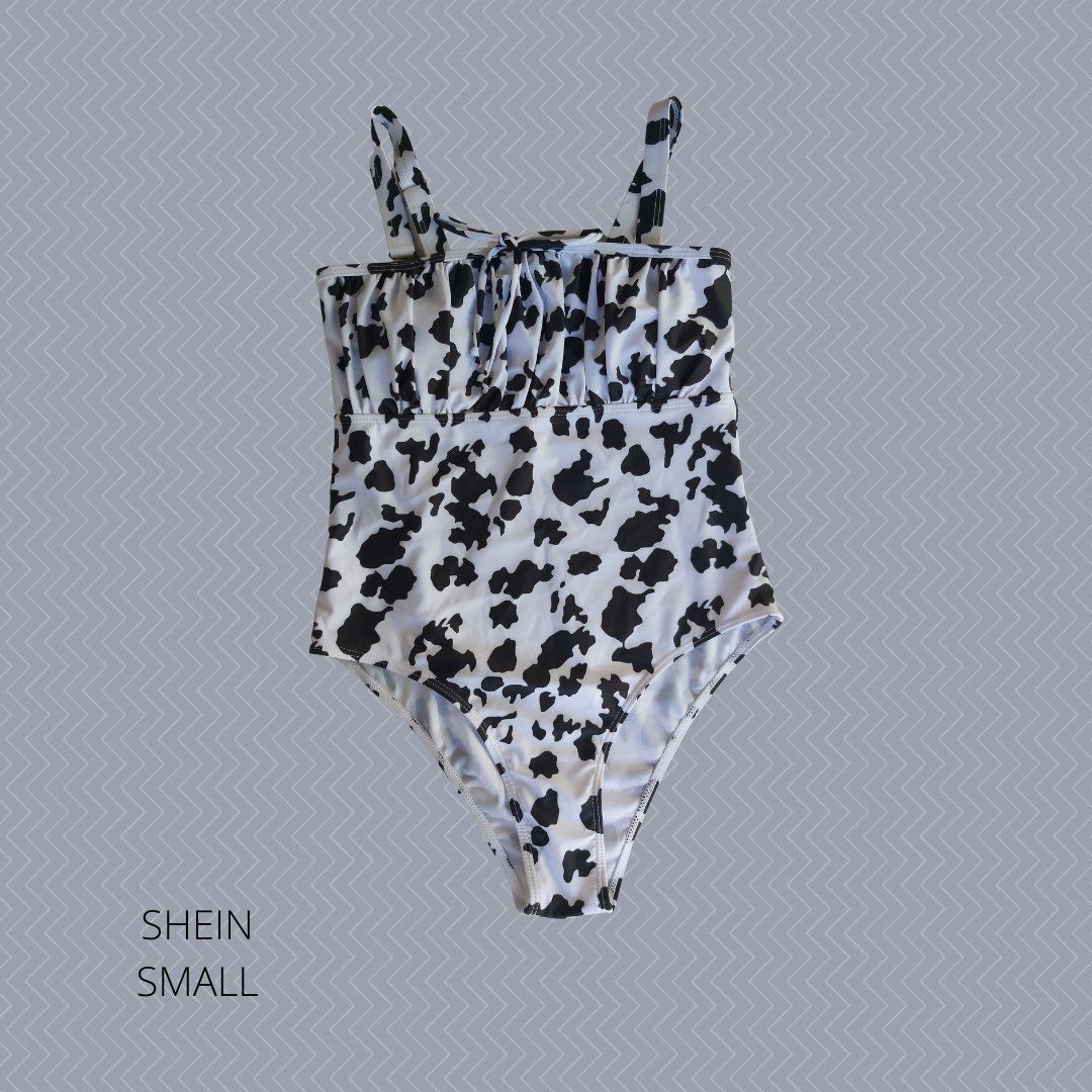 Cow Print One Piece Bikini Women S Fashion Swimwear Bikinis