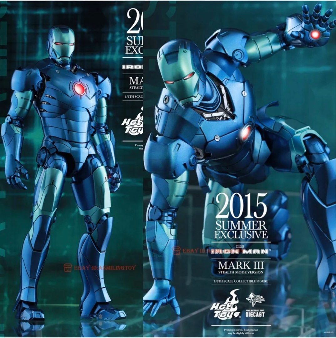 Hot Toys Scale MMS D Iron Man Mark III Stealth Mode Hot Toys Exclusive Hobbies Toys