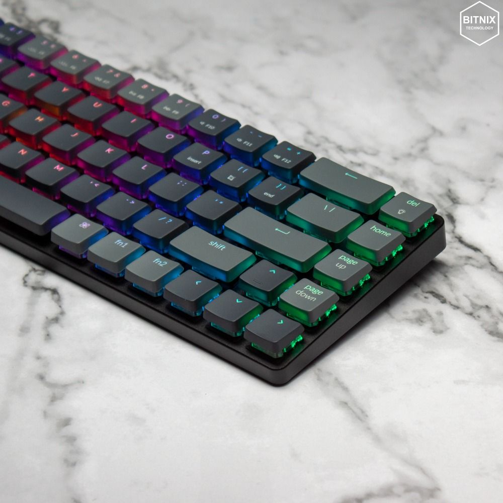 Keychron K Ultra Slim Wireless Rgb Low Profile Hot Swappable Keyboard Gateron Red Computers