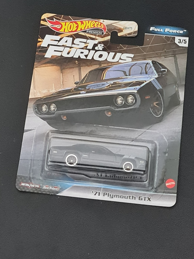 Hot Wheels Fast Furious Full Force Plymouth Gtx Hobbies Toys Toys Games On Carousell