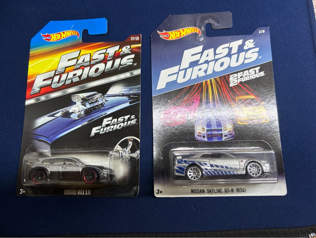 Hot Wheels Fast And Furious Subaru WRX STI Nissan Skyline R Brian Hobbies Toys Toys