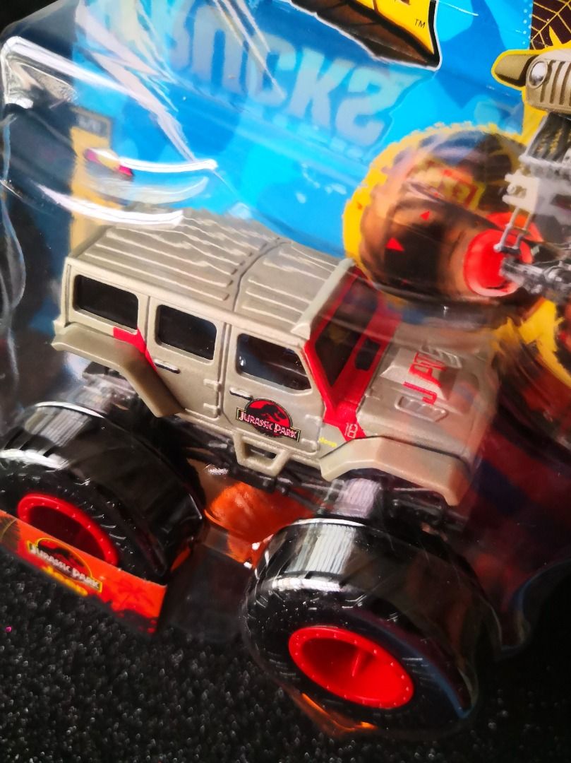 Hot Wheels Jurassic Park Jeep Wrangler Monster Trucks Hobbies Toys Toys Games On