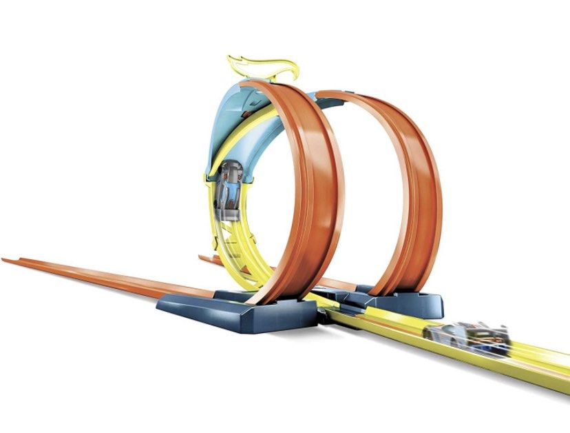 Hot Wheels Track Builder Unlimited Split Loop Pack Hobbies Toys
