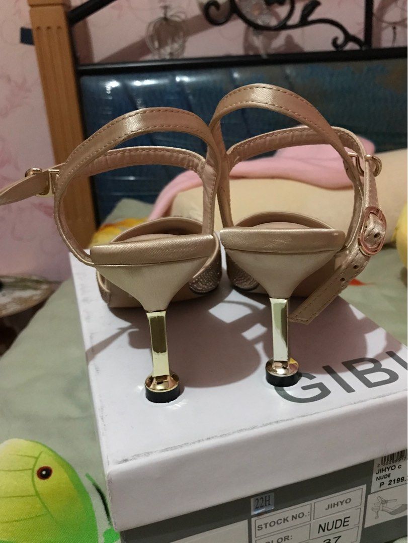Gibi Nude Jihyo Wedding Heels Women S Fashion Footwear Heels On
