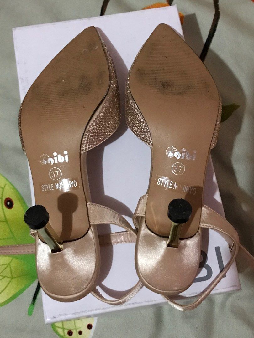 Gibi Nude Jihyo Wedding Heels Women S Fashion Footwear Heels On