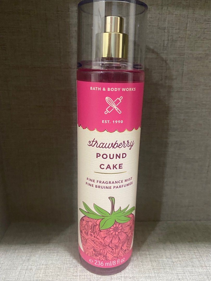 Bbw Strawberry Pound Cake Fine Fragrance Mist Beauty Personal Care