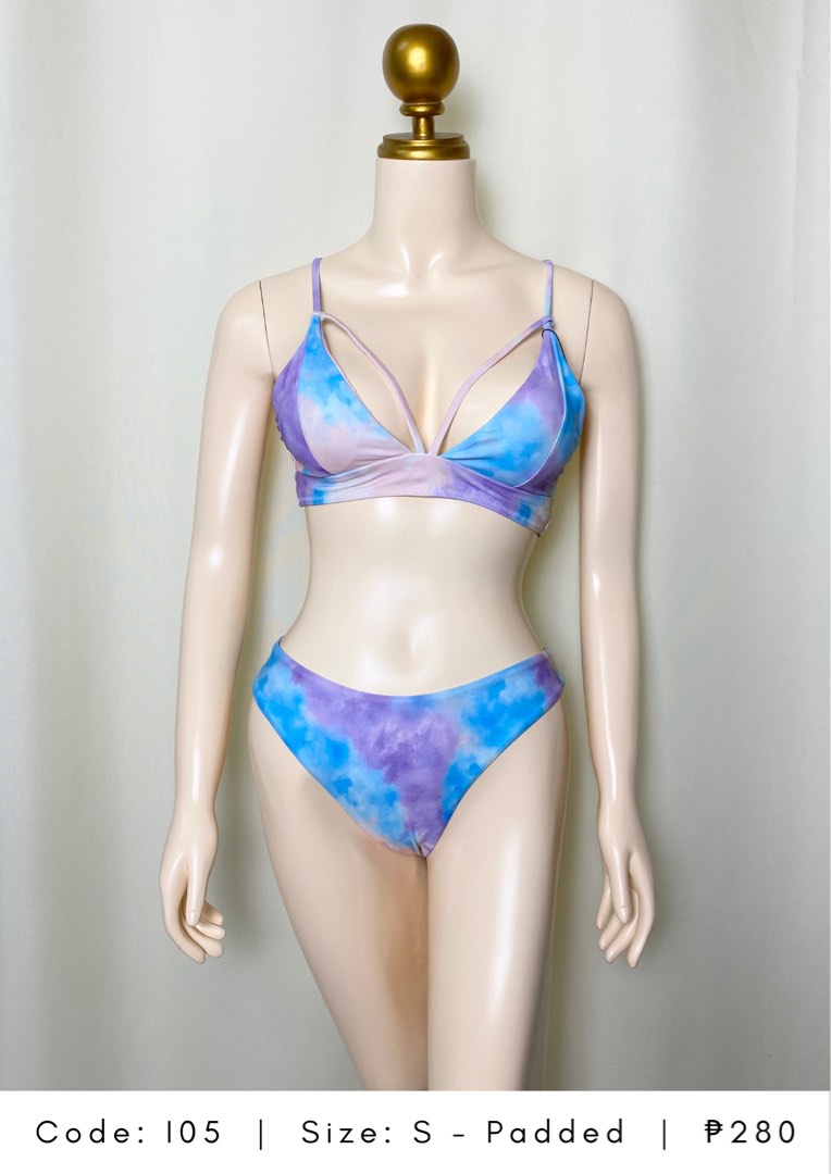 Two Piece Tie Dye Bikini Swimsuit Women S Fashion Swimwear Bikinis