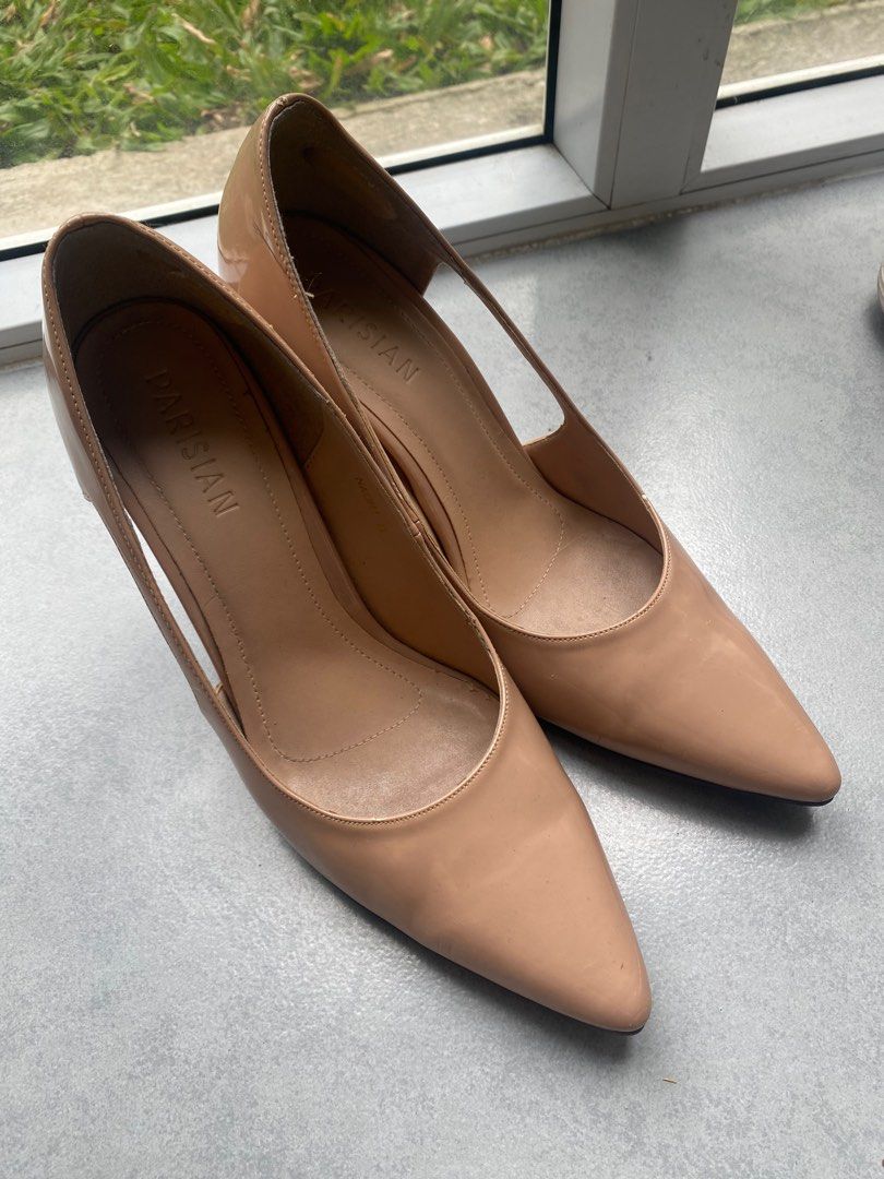 Nude Parisian Heels Women S Fashion Footwear Heels On Carousell