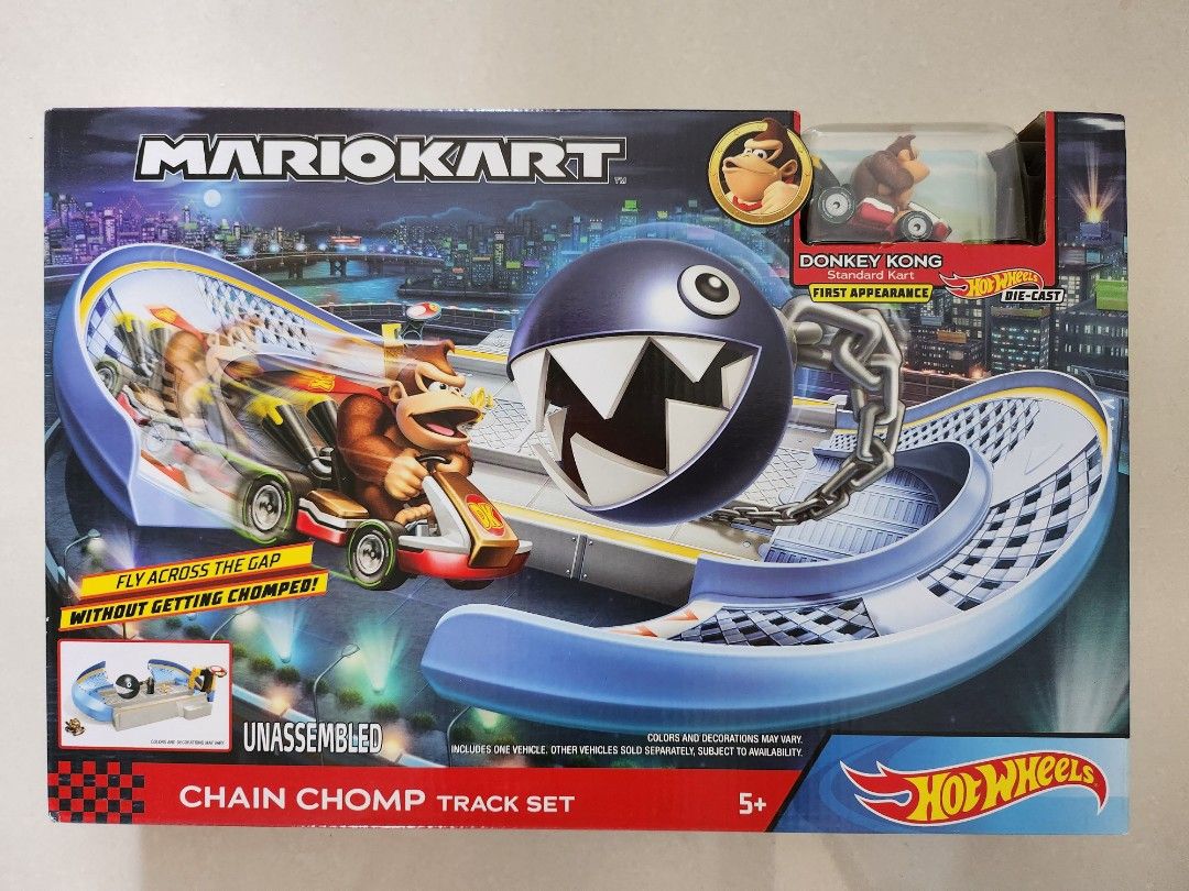 Hot Wheels Mariokart Chain Chomp Track Set Hobbies Toys Toys Games On Carousell