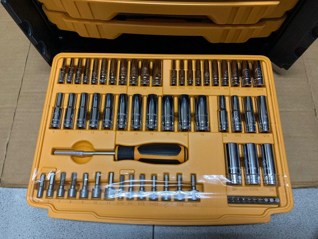 Gearwrench Piece Sae Metric Standard Deep Mechanics Tool Set