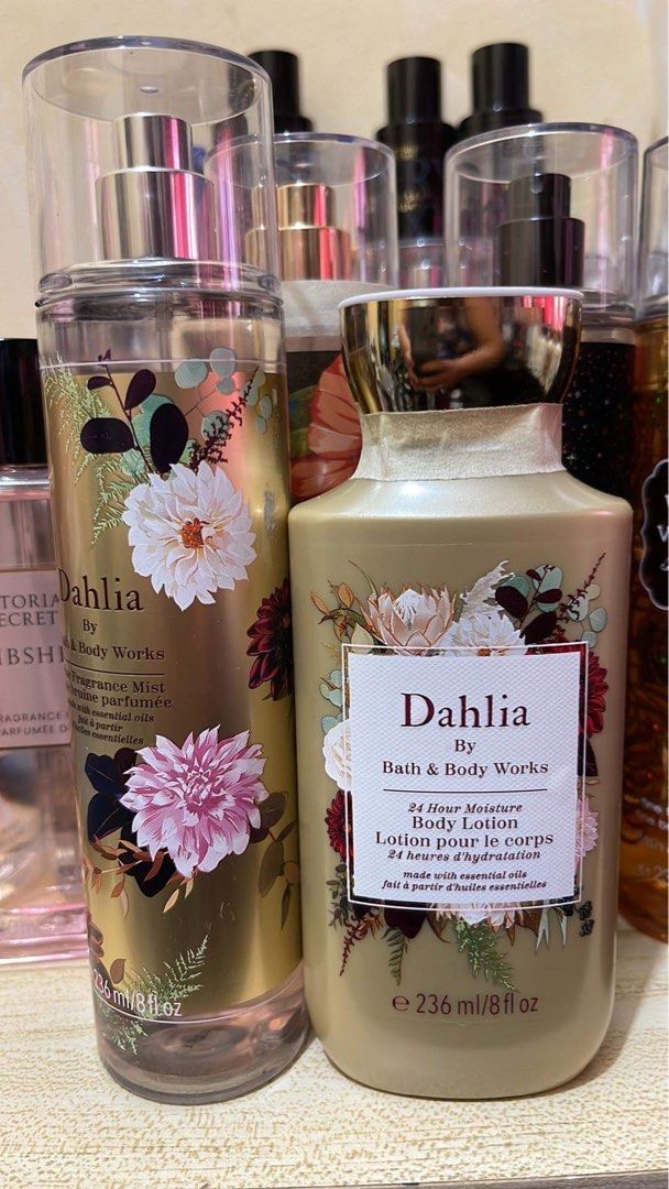 Original Authentic Bbw Dahlia Set Beauty Personal Care Fragrance