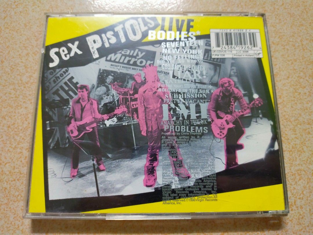 Sex Pistols Filthy Lucre Live Hobbies Toys Music Media CDs