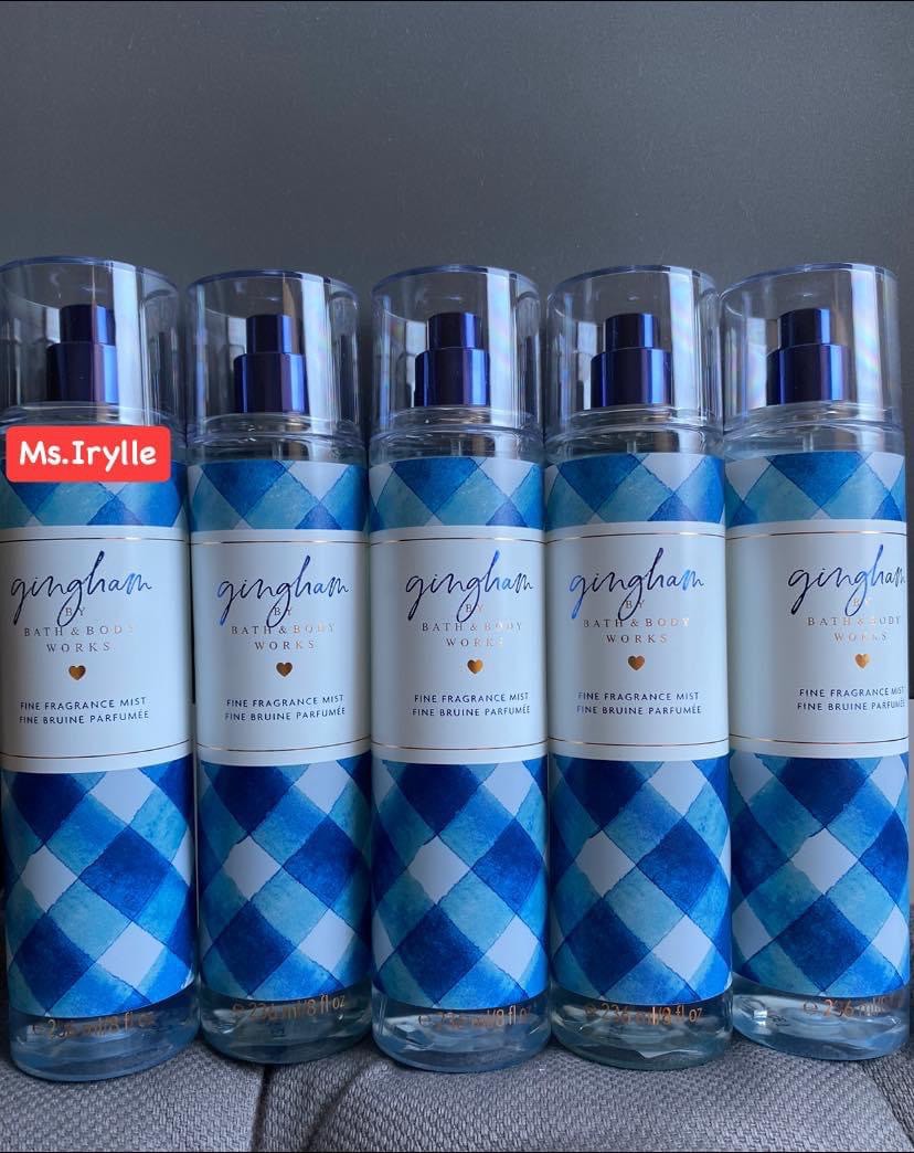 BBW Mist Gingham Gingham Love Warm Vanilla Sugar Dark Kiss