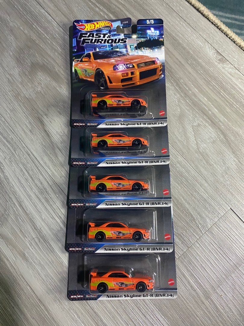 Hot Wheels Fast Furious Nissan Skyline R Orange Hobbies Toys Toys Games On Carousell