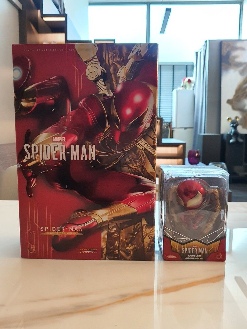 Hot Toys Iron Spider Man Spiderman 1 6 Scale Figure Marvel Cosbaby Hobbies Toys Toys Games
