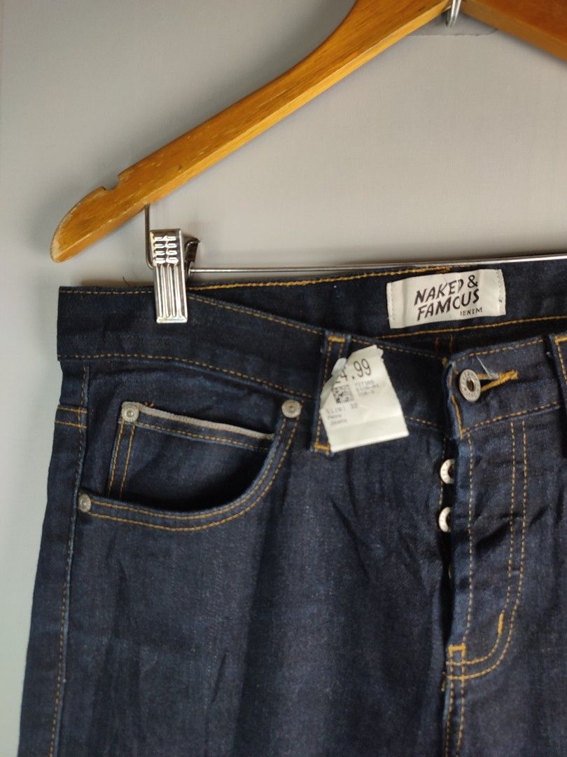 Naked And Famous Skinny Guy Selvedge Men S Fashion Bottoms Jeans On