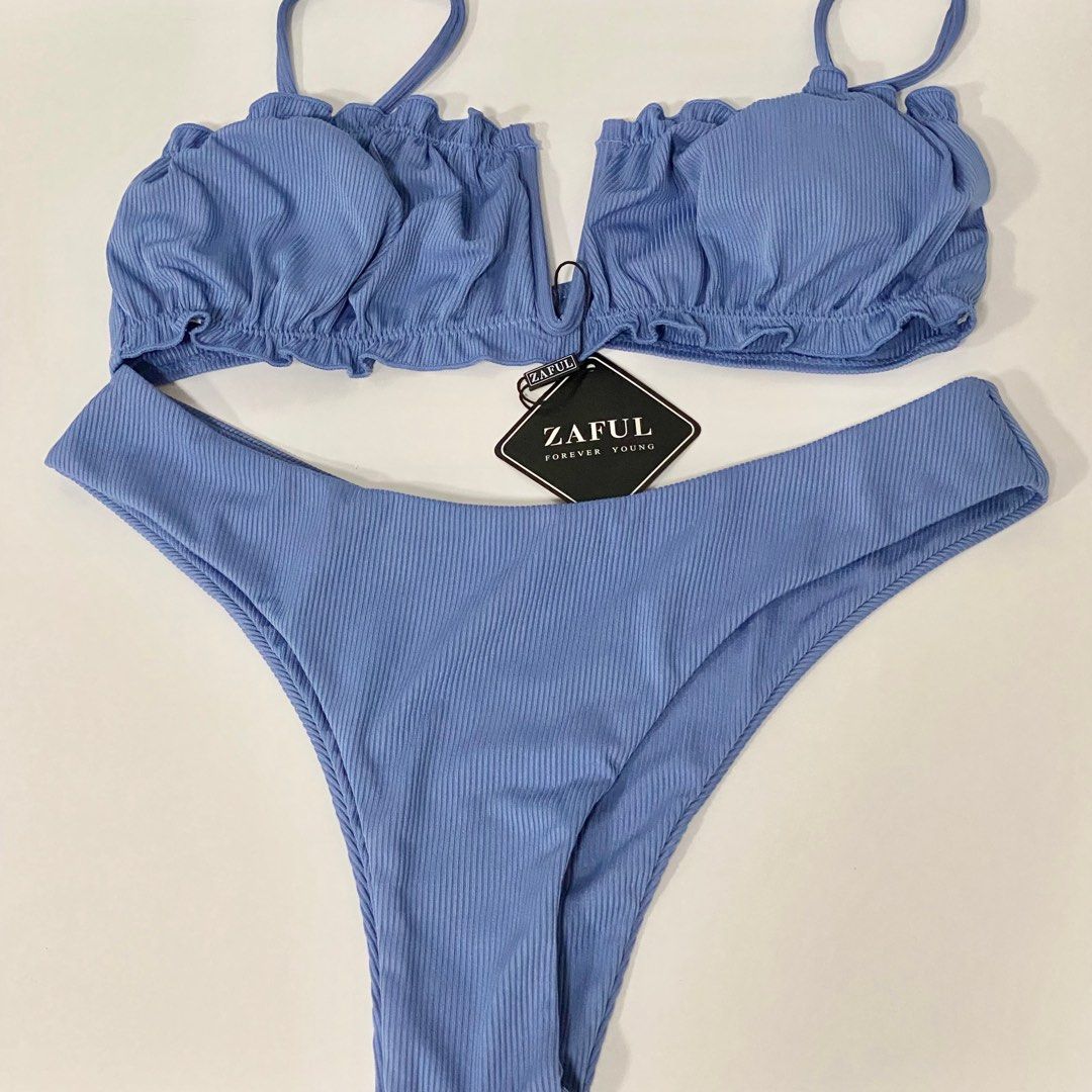 V Wired Blue Zaful Bikini On Carousell