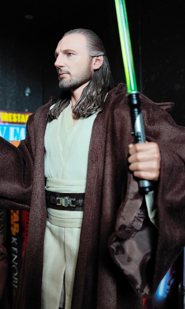 BIB Hot Toys Star Wars Qui Gon Jinn 12 Inch Figure Hobbies Toys Toys Games On Carousell