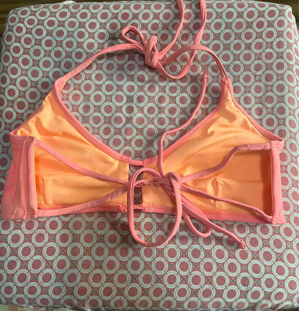 Neon Orange Bikini Top Women S Fashion Swimwear Bikinis Swimsuits