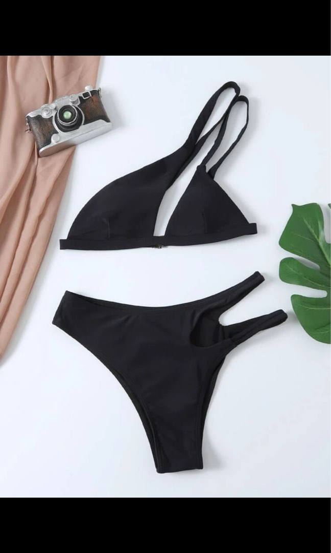 Shein Cut Out Black Bikini Set On Carousell