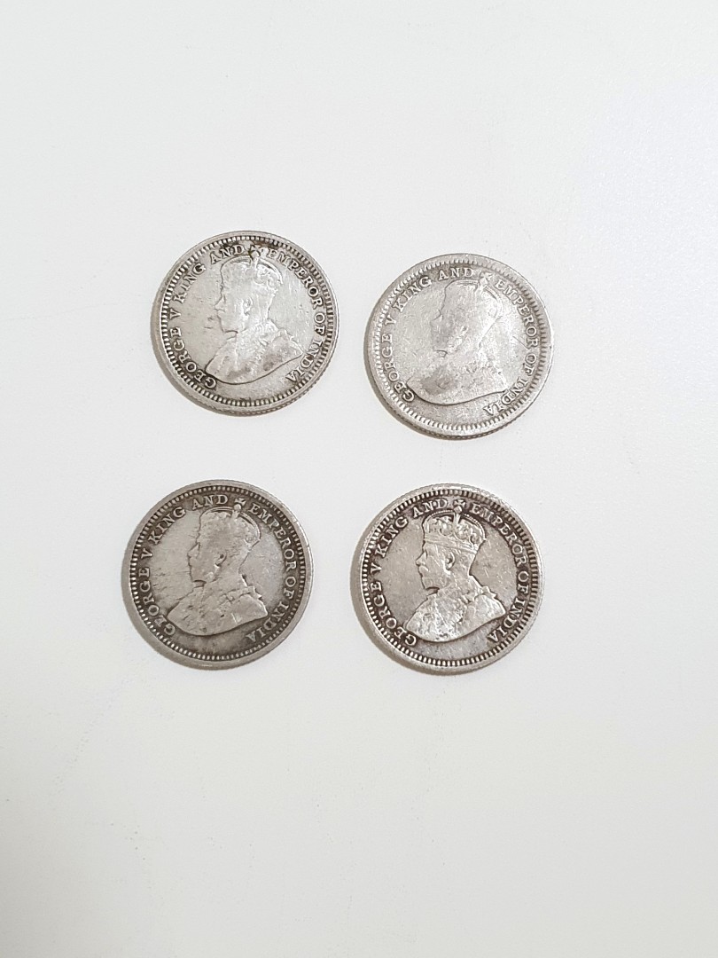 5 Cent 1926 1927 Straits Settlements King George V Old Coins Hobbies