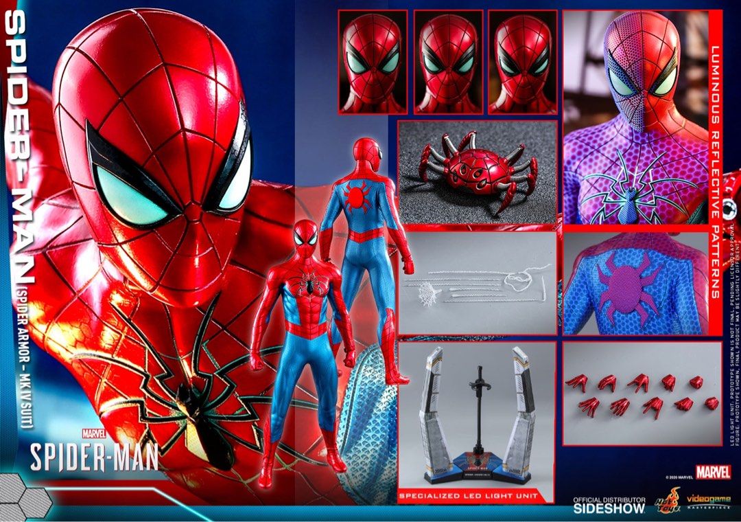 Hot Toys Spider Man Spider Armor Mark Iv Scale Figure Carousell