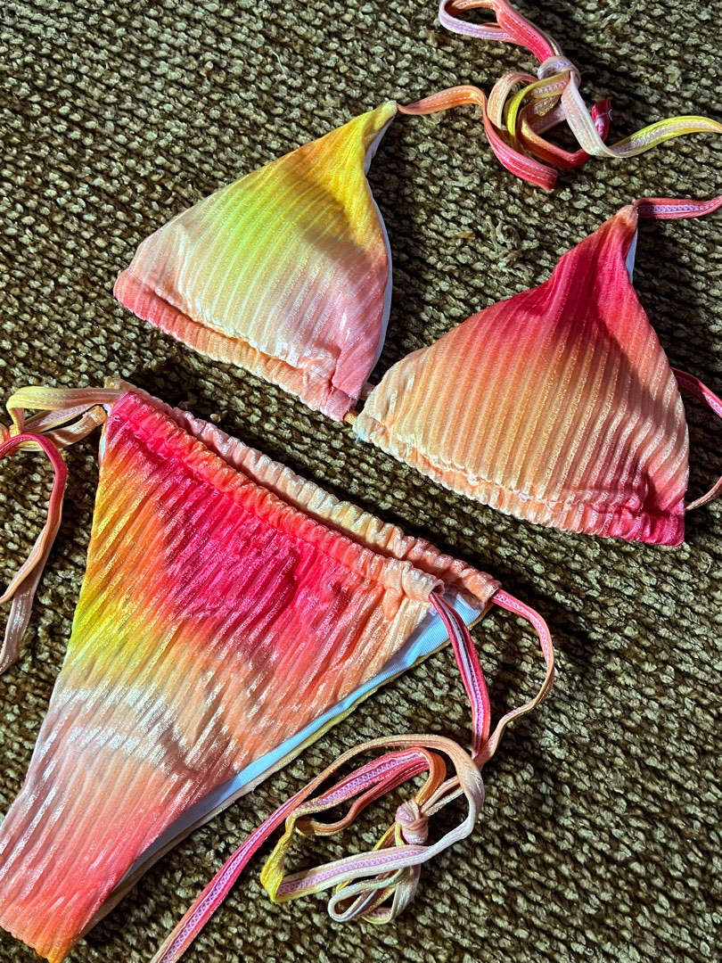 Two Piece Bikini Self Tie Style On Carousell