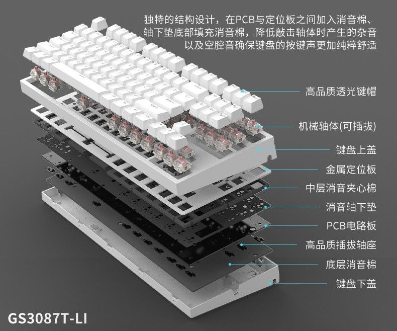 Wireless Mechanical Keyboard Rgb Bluetooth G Hot Swappable Mah Battery Mac Windows