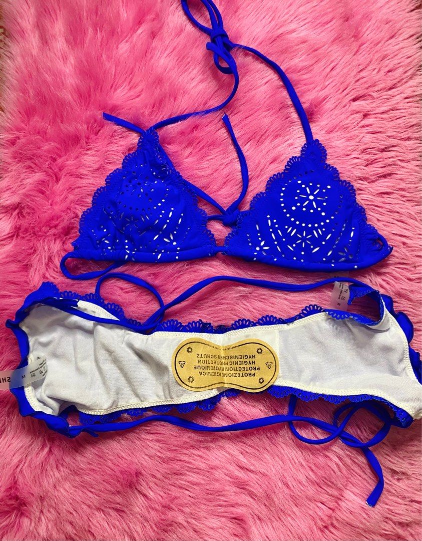 Two Piece Bikini Royal Blue Shein Women S Fashion Swimwear Bikinis