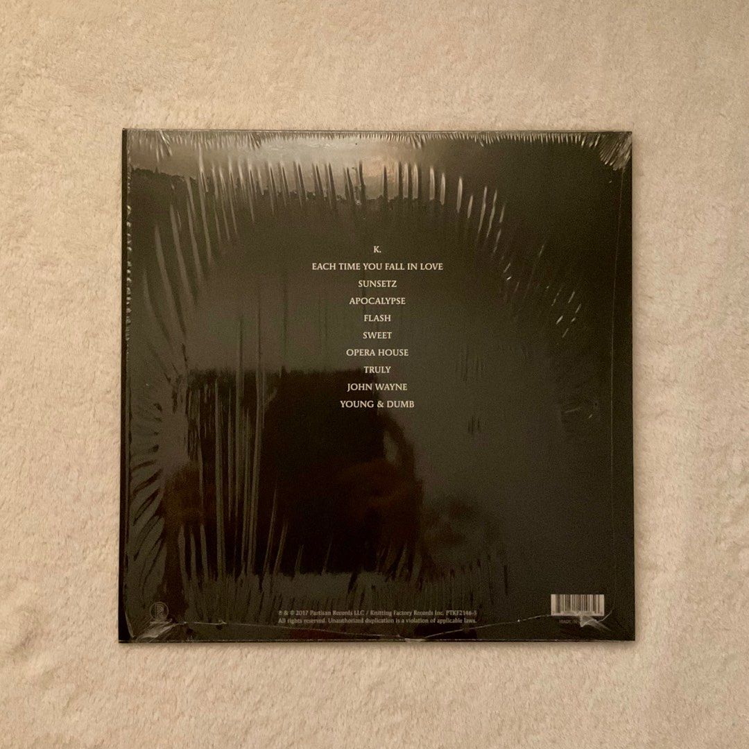 On Hand Cigarettes After Sex Cigarettes After Sex White Vinyl Lp