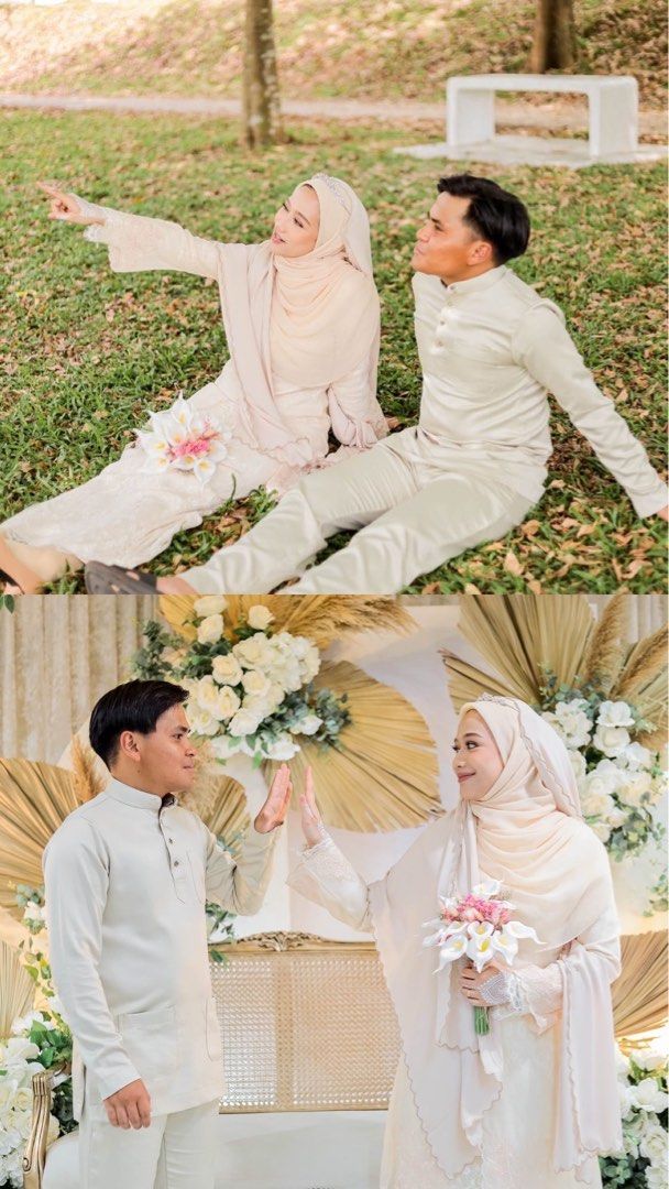 2 IN 1 AMAYA KEBAYA IN NUDE Women S Fashion Muslimah Fashion Baju