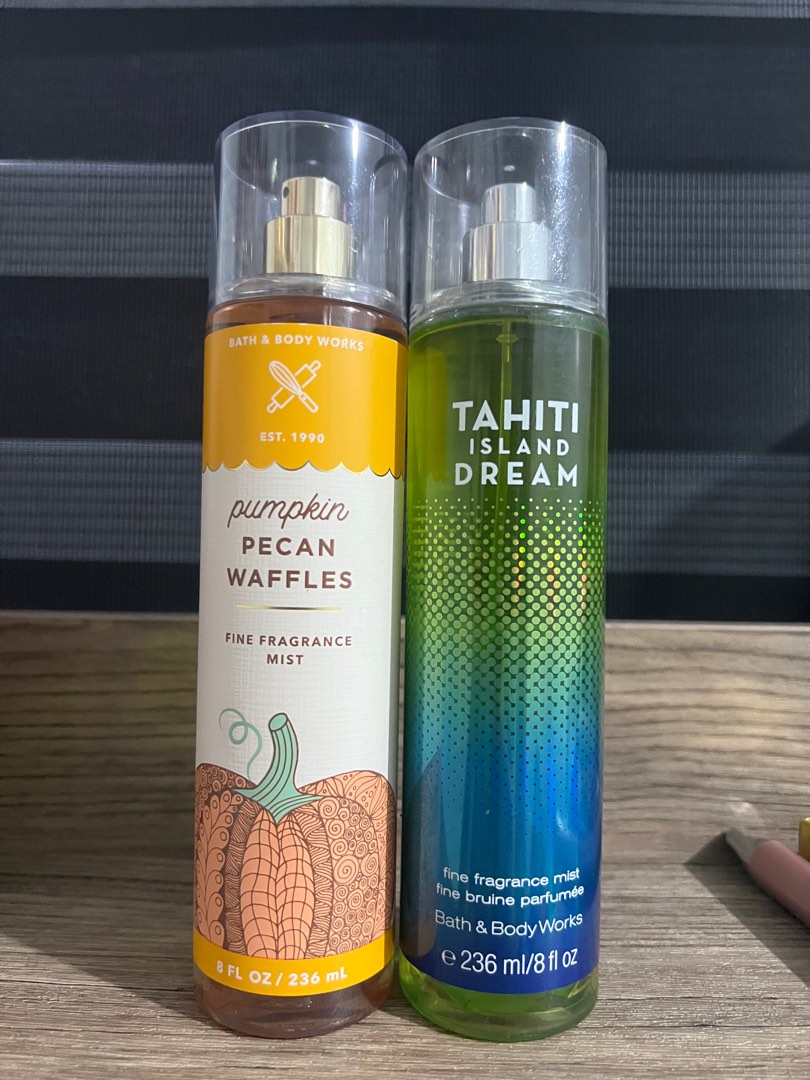 Bbw Pumpkin Pecan Waffle Tahiti Island Dream Mist Rare Scents