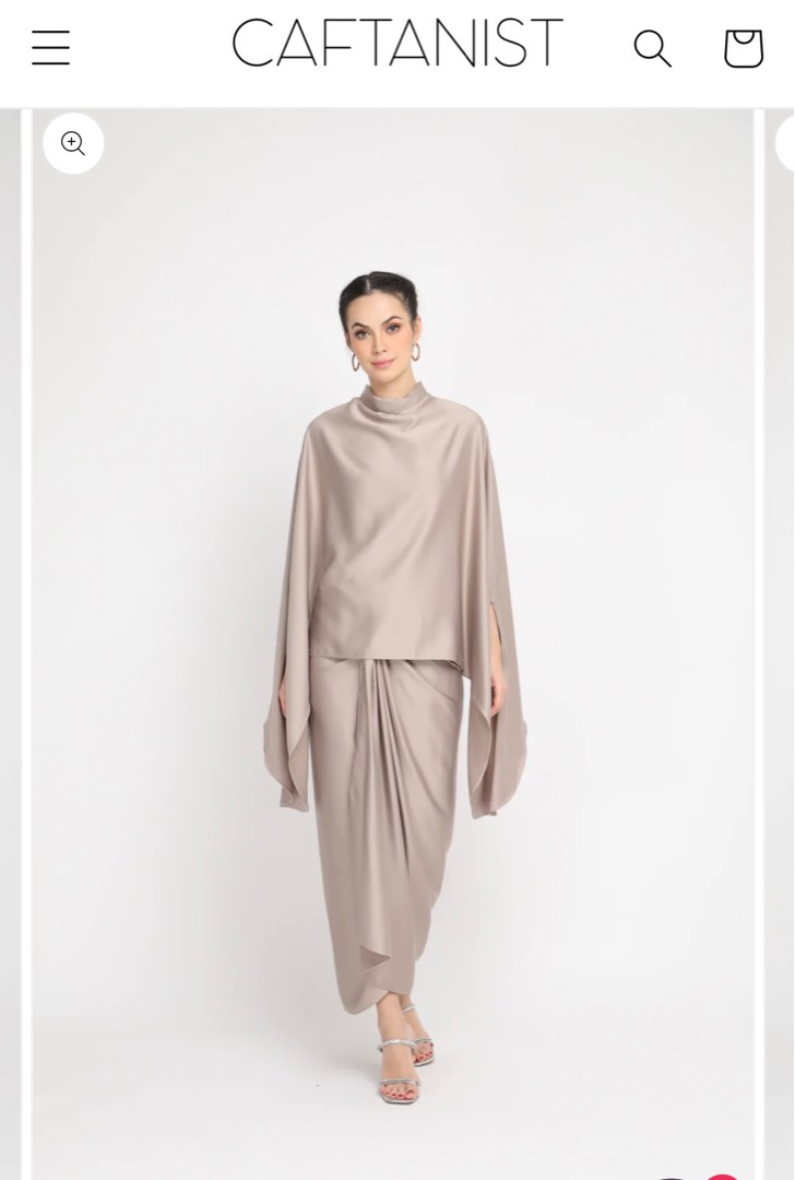 Caftanist Emily Kaftan Sand Nude Women S Fashion Dresses Sets