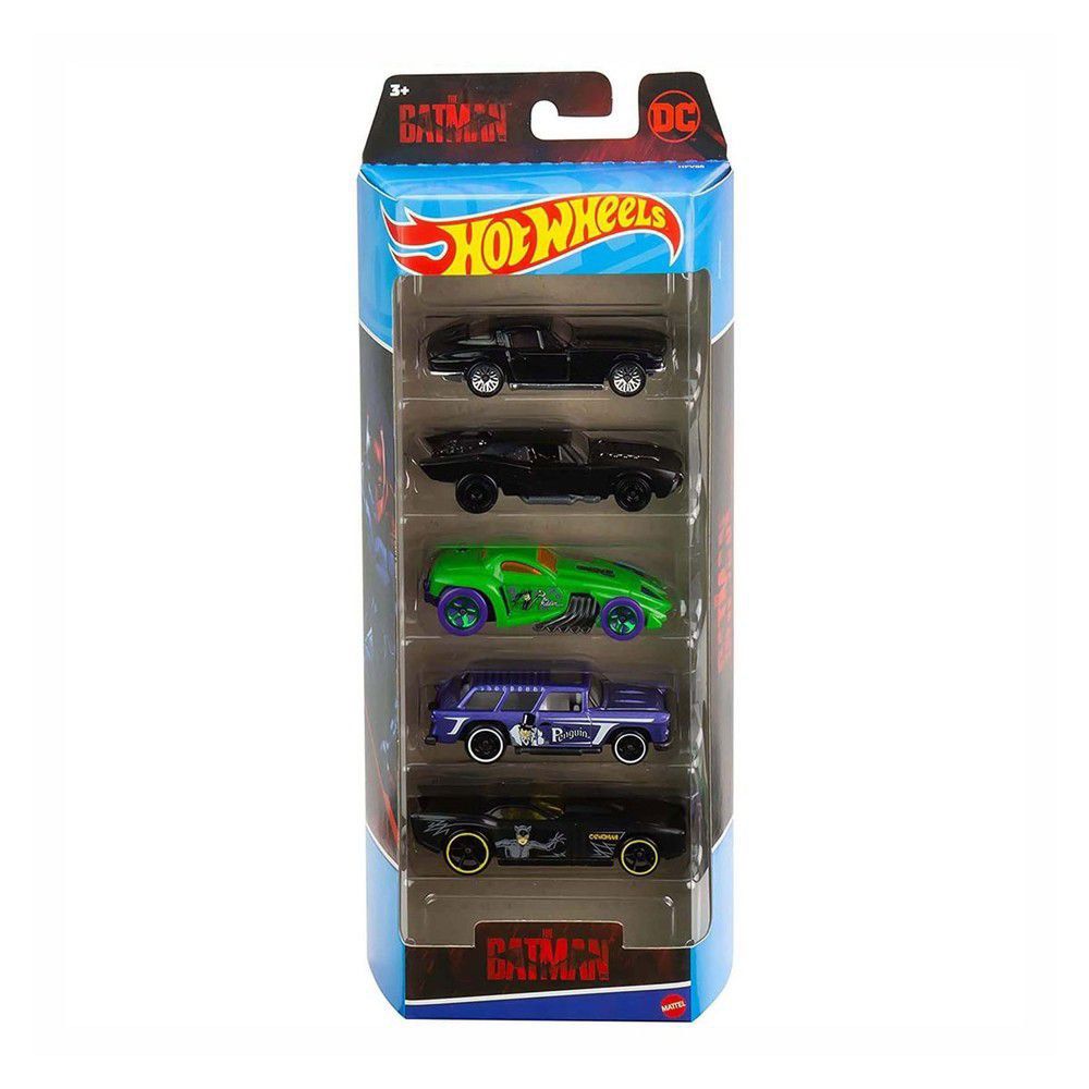 Hot Wheels DC Batman Batmobile Batplane Arkham Asylum Classic TV Series The Forever 5 Pack