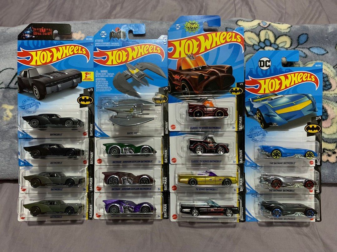 Hot Wheels DC Batman Batmobile Batplane Arkham Asylum Classic TV Series The Forever Pack