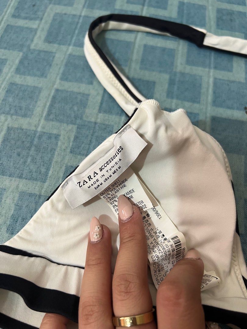 Zara Bikini Top Swimsuit Stripes Women S Fashion Swimwear Bikinis