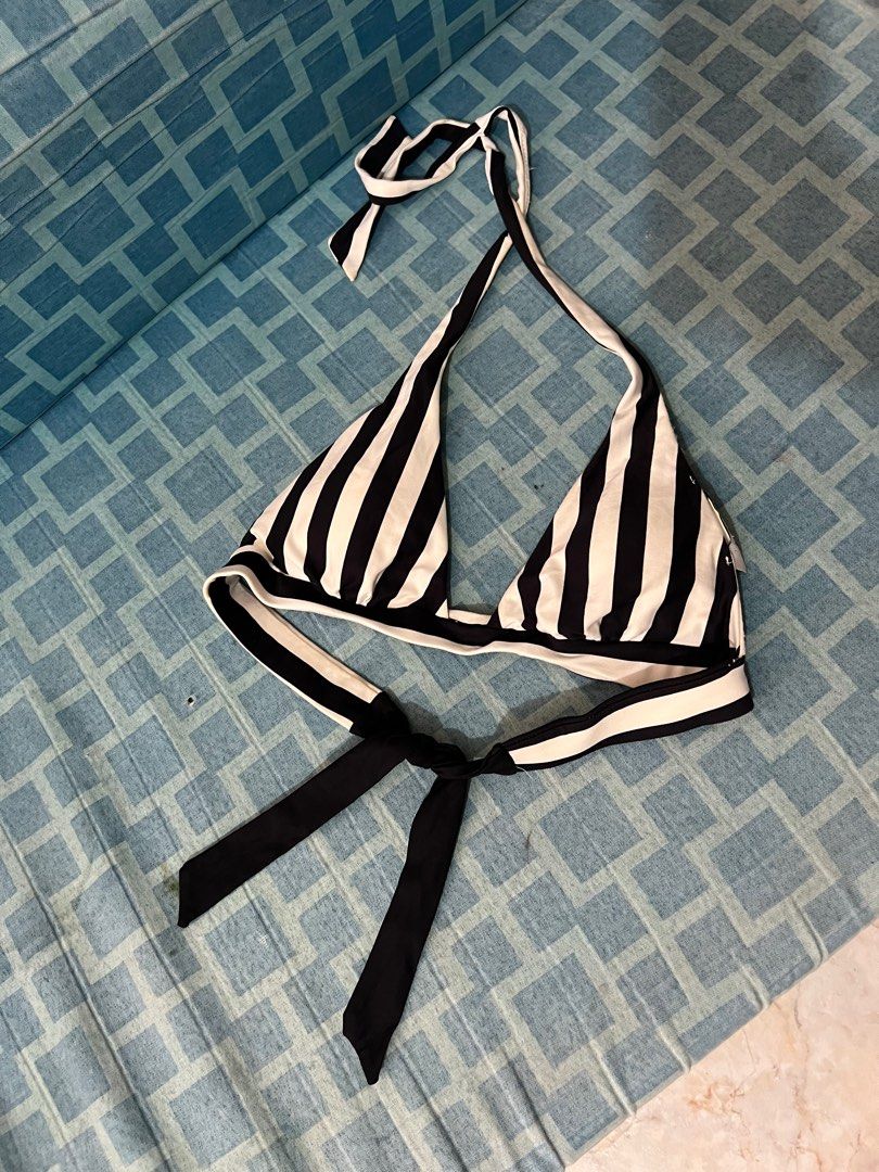 Zara Bikini Top Swimsuit Stripes Women S Fashion Swimwear Bikinis