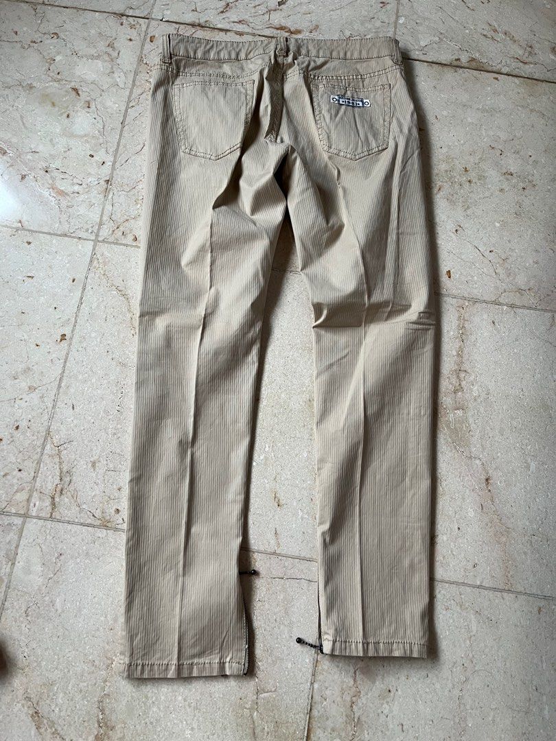 Guess Nude Khaki Beige Denim Pants Slim Fesyen Wanita Pakaian Wanita