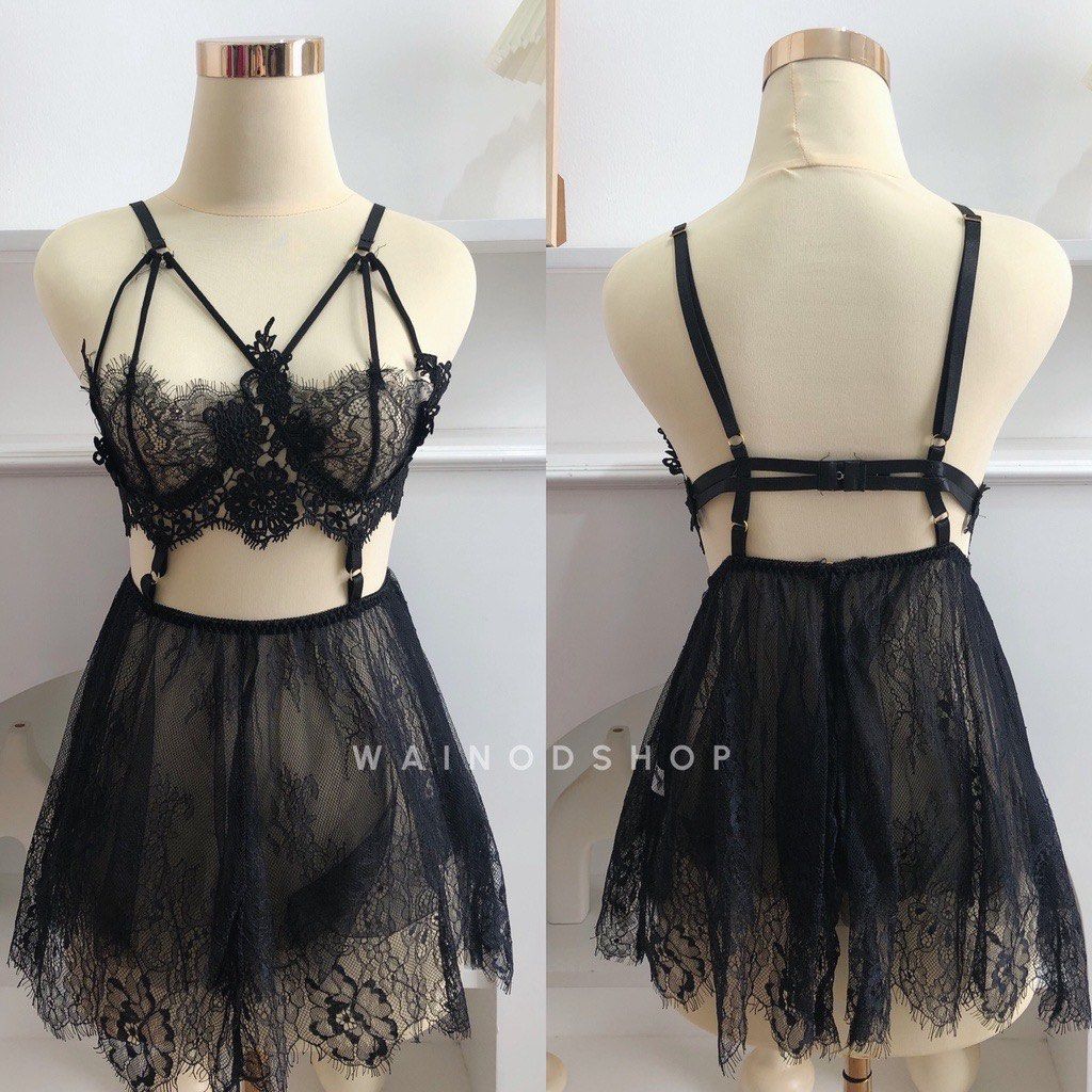 Lingerie Wainod Gina Dress Fesyen Wanita Pakaian Wanita Gaun Rok