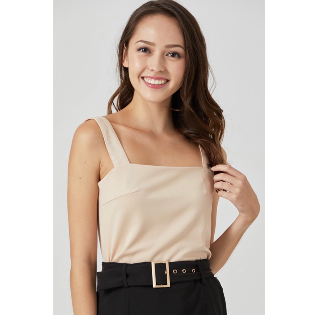 Purpur Nude Top Women S Fashion Tops Sleeveless On Carousell