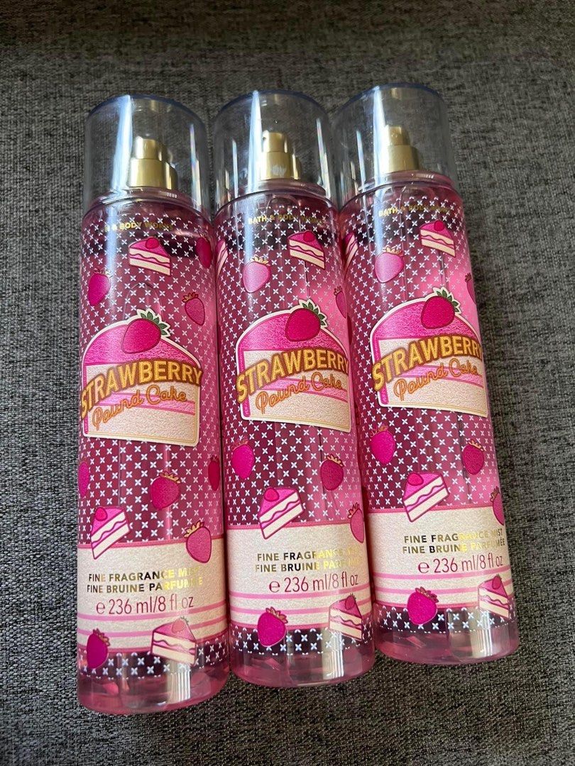 Bbw Strawberry Pound Cake Mist Ml On Carousell