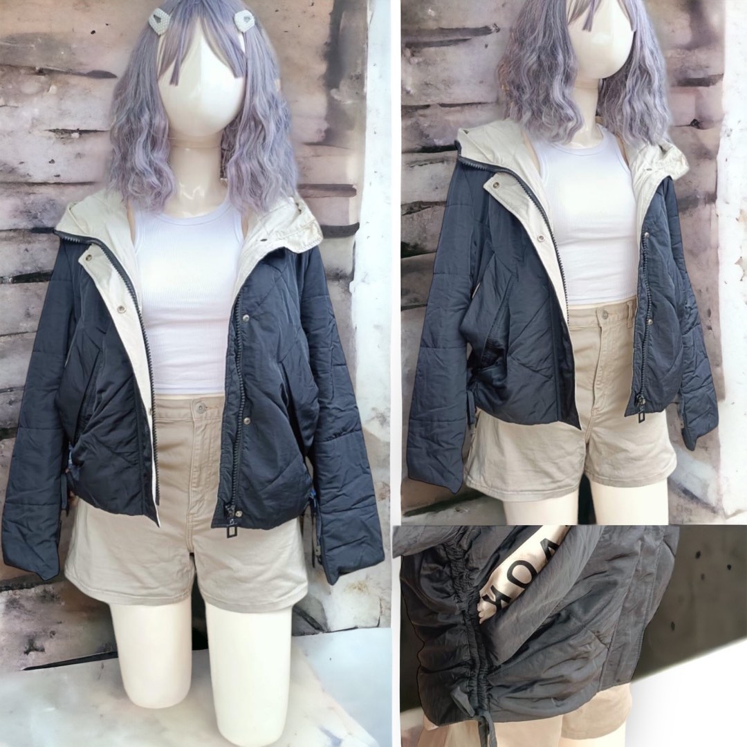 BLACK NUDE PUFFER JACKET On Carousell