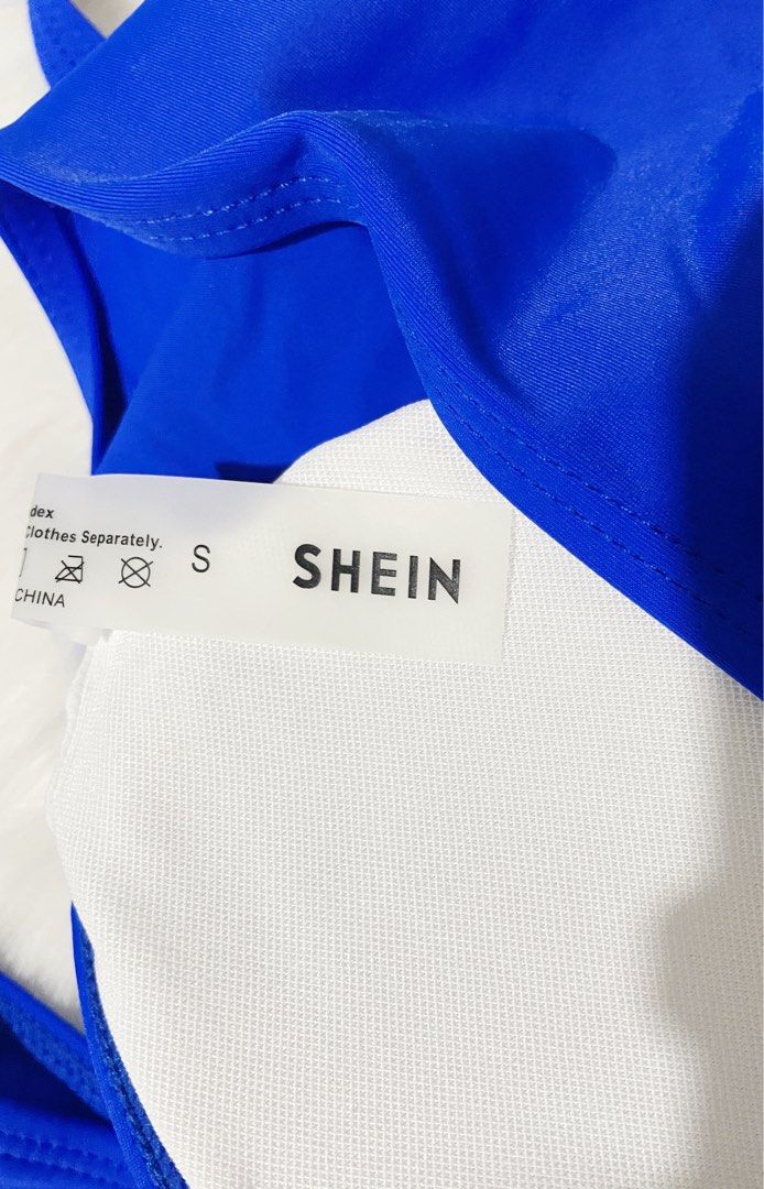 Two Piece Shein Royal Blue Bikini On Carousell
