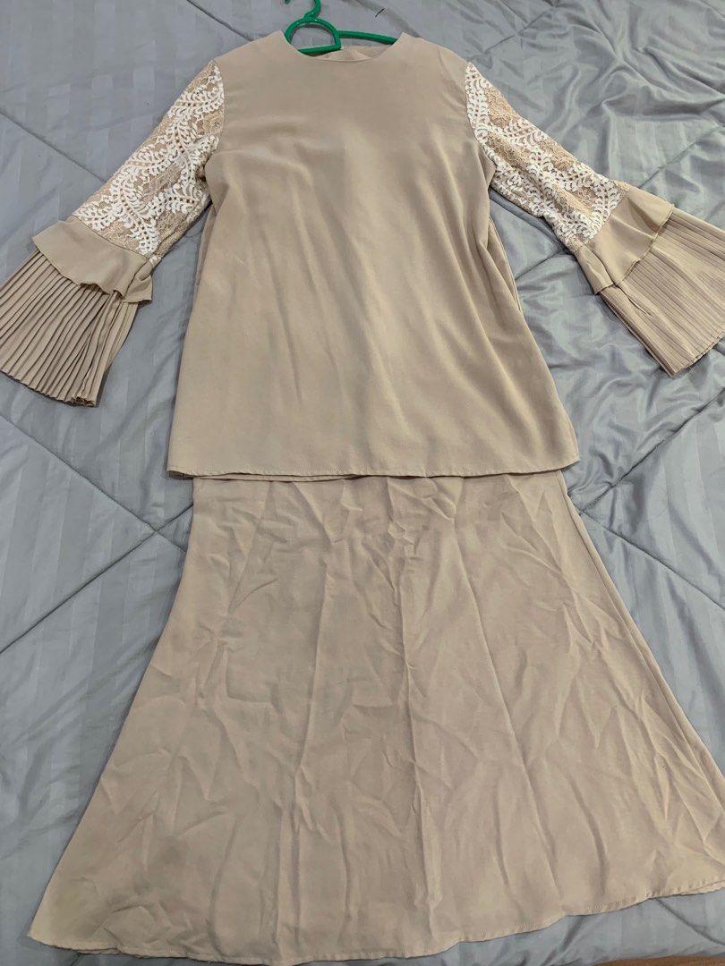 Baju Kurung Moden Nude Baju Raya Women S Fashion Muslimah Fashion