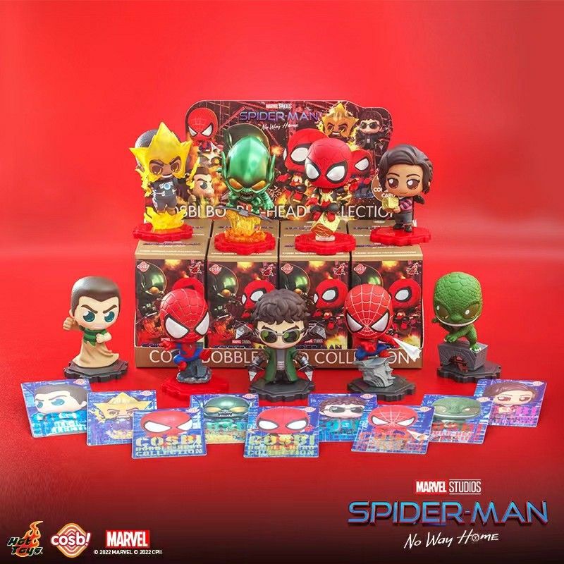 HOT TOYS HOT TOYS COSBI BOBBLE HEAD COLLECTION MARVEL SPIDERMAN NO WAY HOME SERIES FULL SET
